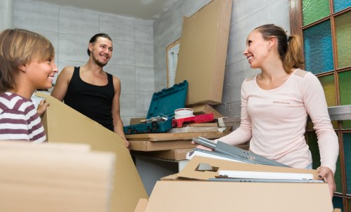 Professional movers handling office relocation in Egham