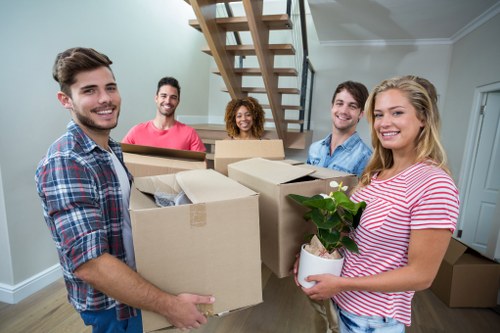 Egham Removals team packing belongings