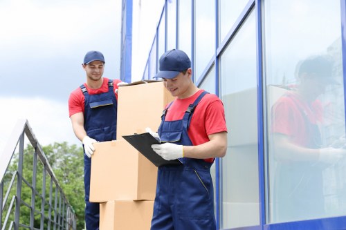 Modern moving trucks of Egham Removals