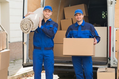 Local Egham mover handling furniture with care