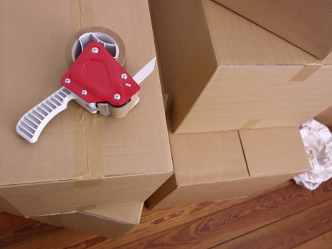 Unpacking process in a new home