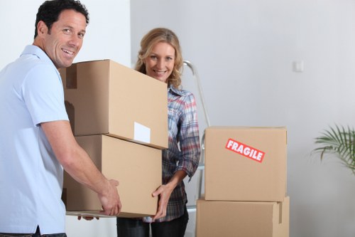 Loading items into a van for a smooth Egham removal